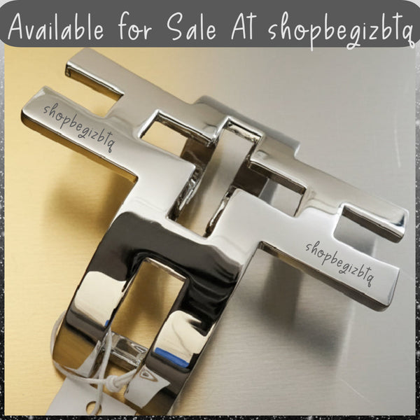 Authentic Tory Burch Hicks Large Bold Statement Polished Silver Wide Open Cuff Bracelet