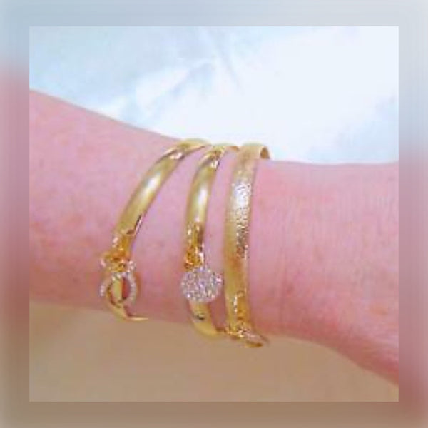 I.N.C. Gold Tone 3-Piece Wishbone Bangle Set