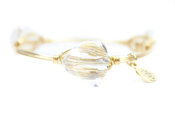 Bourbon And Boweties 
Bangle Bracelet Clear The Halston Standard Size