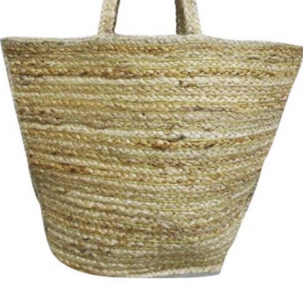 American and Beyond Travel Jute Tote Bag El Enshrine Handwoven